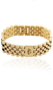 Luxury Fashion Speedometro Bracciale Crown Crown Gold Chain Men Watch Jewelry Accessori1540695