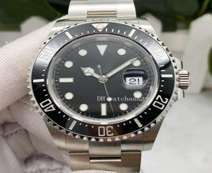 2022 Wysokiej jakości zegarek czerwony ceramika 126600 stal 43 mm stal nierdzewna czarna tarcza automatyczna Men039s Watches4426669