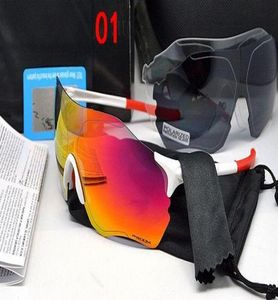 EV 제로 사이클링 안경 브랜드 남성 패션 편광 선글라스 야외 스포츠 달리기 안경 9313 화려하고, 극화, 투명 렌즈 4589152