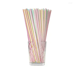 Disposable Cups Straws 100 Pieces Of Straw Drink Wedding Party Supplies Juice Portable Commercial Coke Plastic