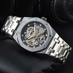 Audemar Pigeut zegarek mechaniczny Automatyczne wysokiej jakości wodoodporne 42 mm matte ze stali nierdzewnej mechaniczne automatyczne zegarek kauczuki Audermar Watch Men 721