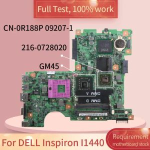 Moderkort CN0R188P 0R188P LAPTOP MOMERBOARD FÖR DELL INSPIRON 1440 I1440 GM45 Notbok Mainboard 092071 2160728020 512M DDR2