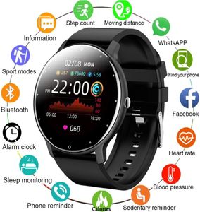 Novo relógio inteligente Homem Mulher Bluetooth Pulseira Coração Freqüência Cardíaca Pressão Esportiva Tracker de Fitness Assista IP67 Smartwatch Smart impermeabilizado para 1095955
