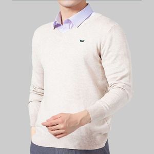 Cashmere Blend Men's Clothing Pullovers Sweaters Loose V-neck Jumpers Male Knitwear Spring Autumn Woollen Plus Size 5XL