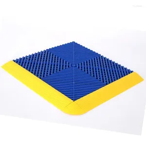 Mattor styva modulära plastplattor för garage färgglada sammanlåsande golv industriella golvmattor bildetaljer butik