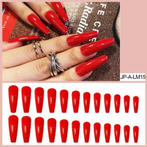 Nail Matte Matte Matte Red Extra Long Ballet Nail Coffin Nail False Nail Patch Nail Plate Wearing