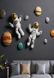 MGT Europe originality Space astronaut Resin modern Home el Wall Hanging Art Decoration decoration craft ornaments statue 2103143445