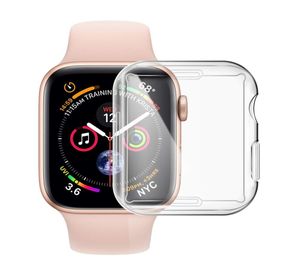 360フルボディ透明クリアソフトTPUフロントスクリーンプロテクターケースApple Watchシリーズ3 2 1 38mm 42mm IWATCH 45 44MM 40mm6457689