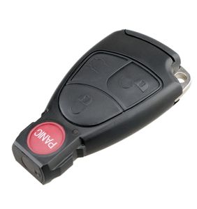 4 pulsanti (3+panico) Tasto auto FOB Shell Sostituzione Coperchio remoto Tasto Smart Key con Balde e Porta della batteria Fit per Mercedes Key_2115201523