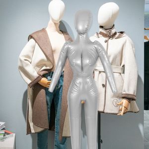 165 cm kvinnlig fullkropp Uppblåsbar mannequin modell dummy torso skräddare klädmodell display bärbara toppar halsband detaljhandelsdisplay