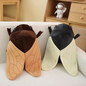 48 cm Creative Simulated Insect Doll Plush Toy Stuffed Animal Soft Cicada Pillow Gifts For Boys Children Friends Pank Toys Decor 240407