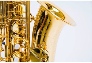 Profesjonalny saksofon altowy Yas-62 Gold Key Super Musical Instrument Wysokiej jakości elektroforetyczny złoty start