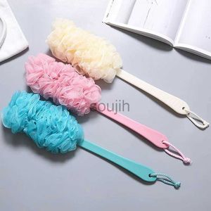 Bath Tools Accessories Nymph Long Handle Hanging Soft Shower Brush Fashion Practical Mesh Back Body Bath Scrubber Brush Tools For Bathroom Accessories 240413