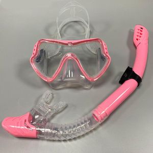 Conjunto de snorkel de snorkel seco Conjunto premium de snorkeling para adultos Anti-Fog Goggles Vista panorâmico Snorkel seco ideal para homens