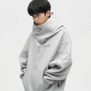 Spaccate giacche da uomo Autumn Ninja Ninja Streetwear Turtleneck Hoodies for Men Lettera ricamata hip hop Fashions Felone Y2K Vintage Fleece Hoody 240412