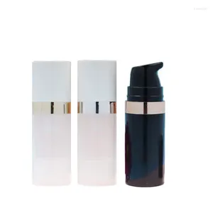 Storage Bottles 100pcs 10ml Refillable Lotion Airless Pump Vacuum Container Empty Plastic Cosmetic Bottle