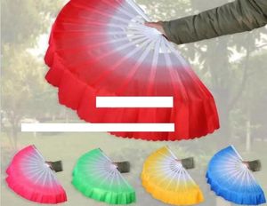 Cinese Dance Belly Dance Fan Kung Fu Tai Chi Practice Chinese Indian Performance Big Silk Veil Fan Wedding Party Gift2200316