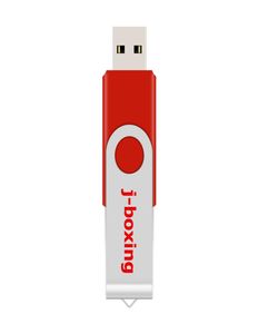Красная металлическая вращающаяся 64 ГБ USB 20 Флэш -накопители 64 ГБ флэш -ручки