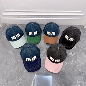 Designer Hats for Men Woman Mlu Baseball Cap Summer Outdoor Sunscreen Hat Contrast Color Casquette Hats