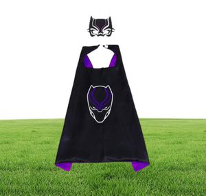 Theme Costume 70X70Cm Double Sided Satin Cartoon Cosplay Costumes Whole 30 Figures Superhero Capes Masks Set Kids Halloween Ch1681178