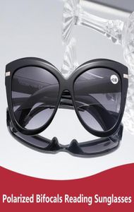 Luxury Cateye polarizzato Bifocal Reading Sun Glasses Women Presbyopia Eyele Eye Eye occhiali da sole Diopter da 10 a 306459406