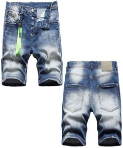 2022 Summer Men039s Jeans Mens Shorts Short Men 3038 2022 Blue Denim Man Half Ounsers JeanMHF25D7184091