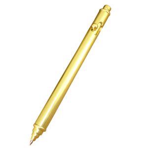 Pens Acme 2021 En yeni saf pirinç tükenmez kalem 56g bakır ağır taktiksel kendini savunma kalemler silah tarzı kare itici top kalem
