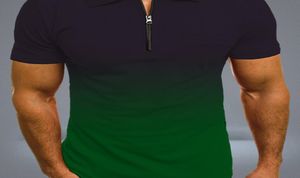 Erkek Tasarımcılar Tişörtler Erkekler İnce Fit Tshirt Gradyan Yüksek Kaliteli Siyah Beyaz Turuncu Tees Street Giyim Plus Boyut M3XL3673210
