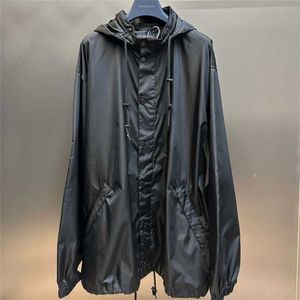 High quality designer clothing Edition Paris Tape Beautique Paper Black Waterproof Sprinkling Suit Mens Womens Coat