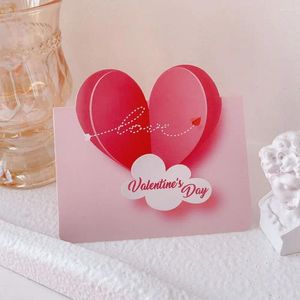 Gift Wrap 10pcs DIY Decoration Greeting Card Blank Handwriting Invitation Pink Blessing Message Boyfriend