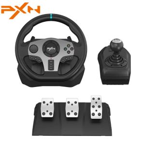 Wheels PXN V9 Racing Wheel With Pedals And Shifter 6 IN 1 Gaming Steering Wheel Volante For PS3/PS4/Xbox One/Xbox Series X S/PC/Switch