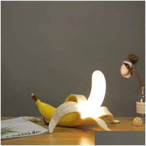 Настольные лампы банановая лампа после современной творческой спальни скандинавский дизайн Простой европейский дизайнерский капель Dhwrq Dhwrq