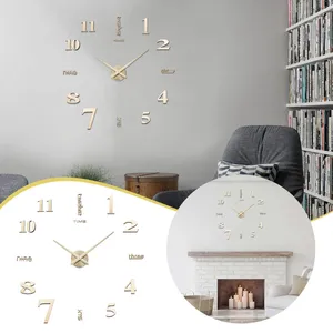 Zegary ścienne 3D DIY Zegar duży do wystroju salonu Silent Modern Kitchen Office 60 -minutowe dzieci dzieci