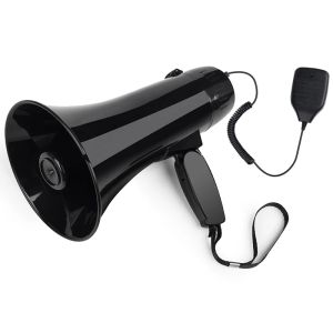 Megafono 35 Watt Potenza portatile Megafono Altoparlante Bullhorn microfono portatile sirena sirena USB Flash Drive 240s Registrazione