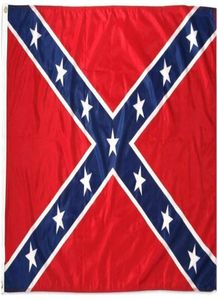 Konfederate Civil War Flag Konfederat flagga Konfederate Battle Flags Två sidor tryckta flagga National Polyester Flags 5 x 3ft3321463