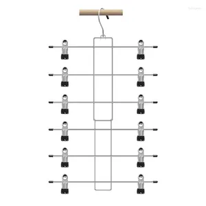 Wieszaki dla kobiet zbiór mody metalowy klip z ubrania Rack Efektywne spodnie szafy rozproszone