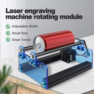 Twotrees 3D-skrivare y-axel Rotary Roller för CNC-lasergraveringsmaskingraveringsmodul för gravering av cylindriska objektburkar