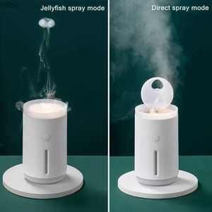 Umidificatori gelatine anelli di fumo anelli ad aria ultrasonica umidificatore USB diffusore olio aromaterapia portatile con diffusore aroma lampada calda