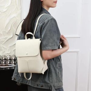 Школьные сумки женский кожаный рюкзак модный туристический пакет большой способность к плечам многофункциональный высококачественный