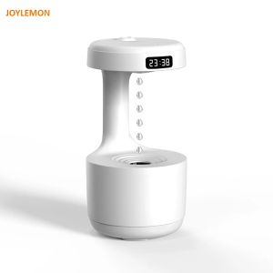 Humidifiers 800ml Clock Time Led Display Anti Gravity Water Drop Humidifier Diffuser Droplet Backflow Usb Small Antigravity Air Humidifier