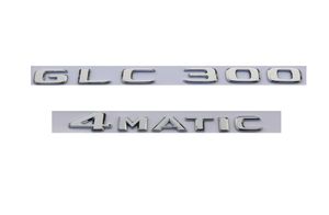 Dla Mercedesa Benz GLC300 4Matic Chrome Letters Number Trunk Emblem Badge Emblems5017155