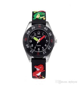 Kid Watch 3D Cartoon Dinosaur Lovely Kids Girls Barn Students Quartz Wrist Watch mycket populära Wristwatc Sports Clock 30m 3982916