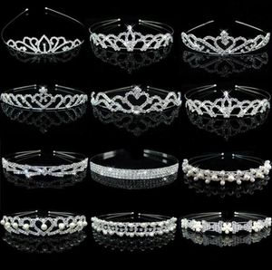 1PC Princess Crystal Tiaras och Crowns pannband Kid Girls Love Bridal Prom Crown Wedding Party Accessiories Hair Jewelry230L1133252