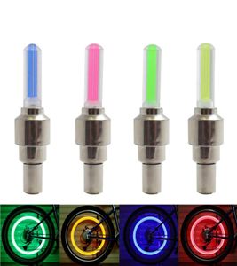 Bike Lights Tire Wheel Valve Led Flash Light Novelty Cap Lamp Motorbicycle Wheel Light Car Bike Accessories LED Flash Light Wheel 7123792