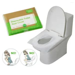 Toilet Seat Covers 10pcs Disposable Hygienic Safety Waterproof Paper Pad Home Travel Camping Bathroom Accessiories
