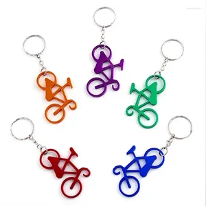 Keychains 10pcs Mistor Creative Creative Design 3D Modelo de bicicleta Chave -chave de alumínio Chave de chave de alumínio Charm Acessórios para carros Presentes de joias