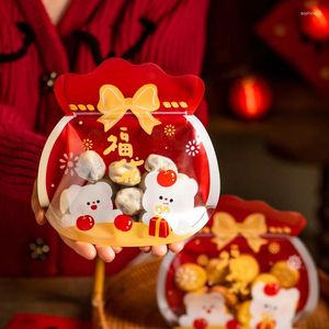 RAGGIORE LASSI LBSisi 25 pezzi sacchette con cerniera Year Panda Stand Bag per Cookie Cioccolato Candy Nougat Biscuit Packing