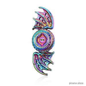 Decompression Toy Dragon Wings Eye Tri Fidget Spinner Metal Hand Spinner Low Noise High Speed Focus Toy with Steel Self-Lubricating Bearing