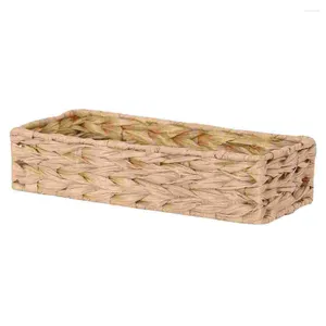Storage Bottles Woven Basket Exquisite Fruit Tray Lid Rattan Home Wicker Ornament Household Go Food Containers Lids