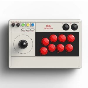 Joysticks 8bitdo Arcade Stick BluetoothCompatibe 2.4G Kablosuz USB 8 Düğme Dövüşme Çubuk/Windows/Steam için Joystick Denetleyicisi